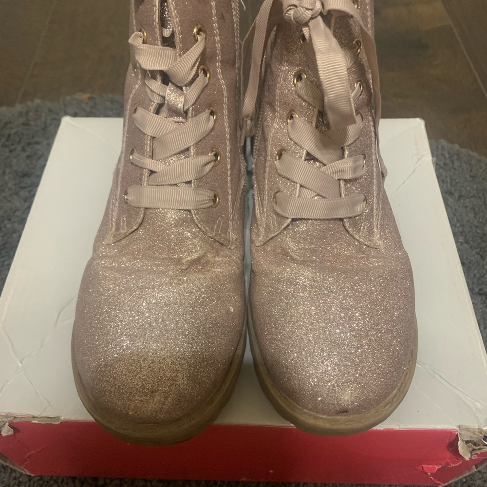 Girls Gold Boots
